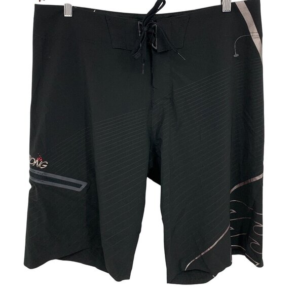 Billabong Mens Platinum Traveler X Board Shorts Black Grey Size 34 Stretch New - Picture 1 of 13